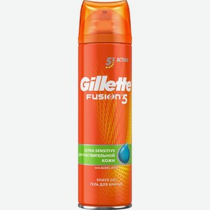 Гель для бритья Gillette Fusion5 Ultra Sensitive для чувствительной кожи 200мл, 200 мл