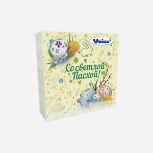 Салфетки бумажные Veiro Со светлой Пасхой 3-слойные 33 см 20 листов