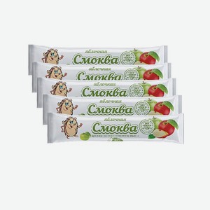 Пастила ЭКО Пастила Детская смоква яблочная Ежик 5 штук по 15 грамм