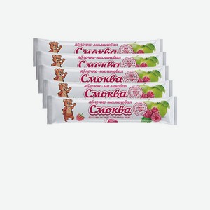 Пастила ЭКО Пастила Детская смоква яблочная с малиной Медвежонок 5 штук по 15 грамм