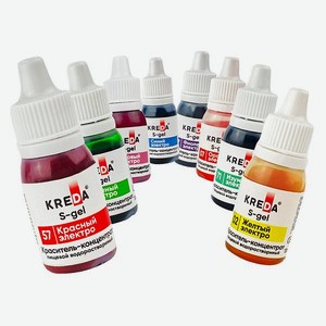 Гелевые пищевые красители ORGANIC BRAND 8 шт для торта крема мастики кондитерских изделий на пасху масленицу набор