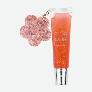 Блеск для губ Lukky Сверкающая Звезда с подвеской Цветочек