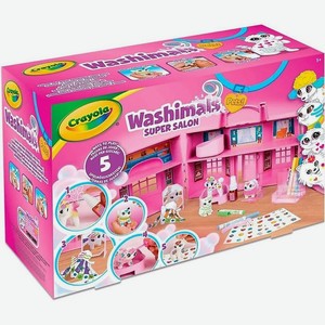 CRAYOLA Набор Washimals Pets Super Salon: Игрушки для раскрашивания, краски, аксессуары, 4 шт.