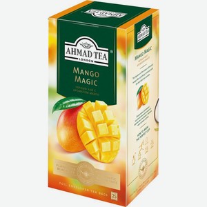 Чай черный Ahmad Tea Mango Magic с ароматом манго 25х1.5г, 25 шт