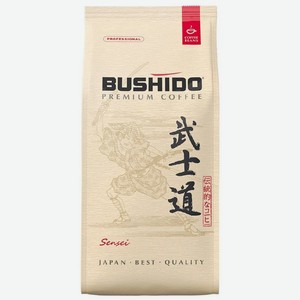 Кофе в зернах Bushido Sensei натуральный жареный 1кг, 1 кг
