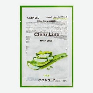 Тканевая маска для лица с экстрактом алоэ Consly 25мл