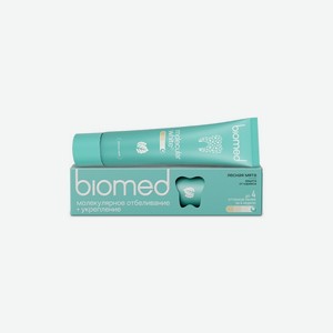 Зубная паста защита от кариеса , отбеливание и восстановление эмали Biomed Healthywhite Лесная мята 65г