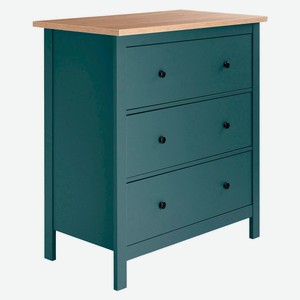 Комод Сага с 3 ящиками бирюзовый Беларусь, 51х92х101 см