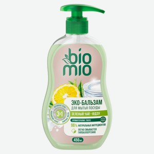 Бальзам для мытья посуды BioMio зеленый чай и юдзу, 450 мл