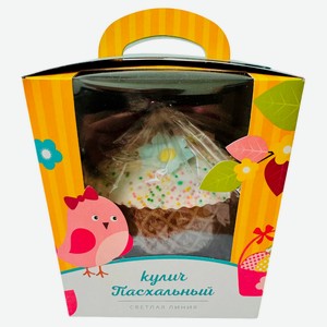 Кулич пасхальный «Королёвский хлеб» Колосок цветы, 800 г