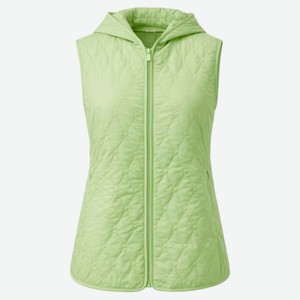 Жилет женский InExtenso удлиненный с капюшоном светло-зеленый, р.s-xxl