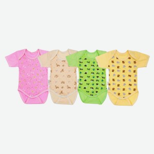 Боди для новорожденных «Гам» с коротким рукавом, р.48/74 в ассортименте