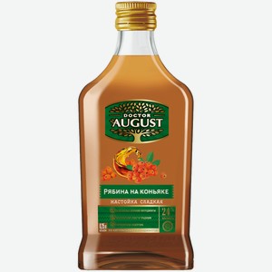 Настойка Doctor August Рябина на коньяке 0,25 л