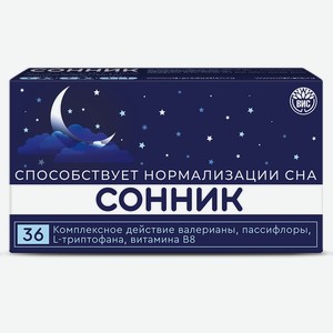 БАД Сонник способствует нормализации сна капсулы 0,3г N36