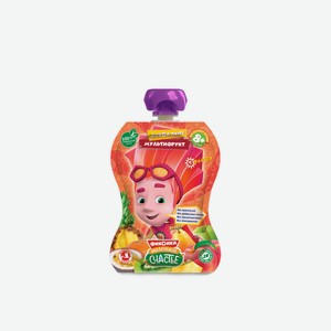 Пюре Фиксики Маленькое Счастье Мультифрукт 90г Д/п