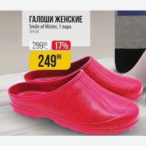 ГАЛОШИ ЖЕНСКИЕ Smile of Mister, 1 пара