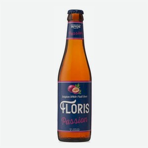 Пивной напиток Huyghe Floris Passion маракуйя 3.6% светлый, 330мл