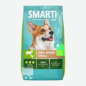 Сухой корм для собак с двумя видами мяса Smarti Joy 2.5кг
