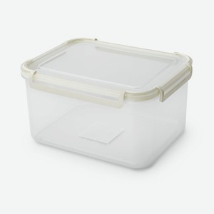 Контейнер 4HOME герметичный на защелках, 2.75 л, белый/голуб