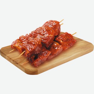 ОХЛ. ШАШЛЫК ИЗ СВИНИНЫ В СОУСЕ БАРБЕКЮ АГРОГРУПП КГ. Цена указана по карте  Премия . Цена без карты 368,4 руб