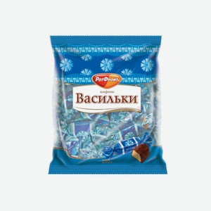 КОНФЕТЫ ВАСИЛЬКИ 250Г РОТ ФРОНТ. Цена указана по карте  Премия . Цена без карты 115,77 руб