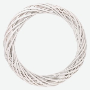 Венок-основа декоративный универсальный «Азалия Декор» из ротанга ива серый для цветов D35xH5 см, 1 шт