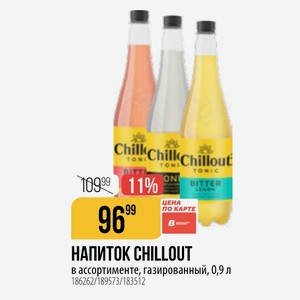 НАПИТОК в ассортименте, газированный, 0,9 л