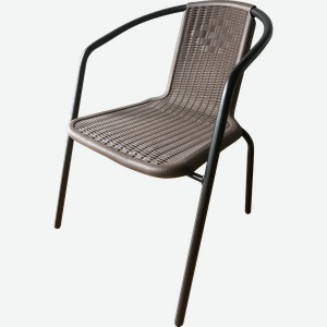 Стул садовый 55х61х72см пластиковый коричневый, Арт. 205582/203002