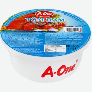 Лапша A-ONE со вкусом креветок, 75г
