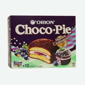 Яяпирожное Чоко-пай Смородина Орион 12/360г