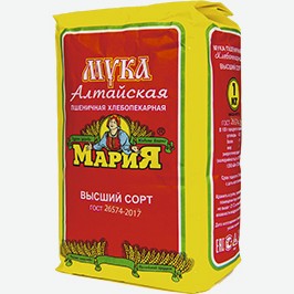 Мука Мария, Пшеничная, Высший Сорт, Гост, 1 Кг
