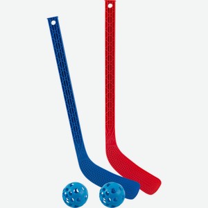 Набор для игры в хоккей АЛЬТ-ПЛАСТ 2 клюшки+ 2 шара АП209 998452, Россия