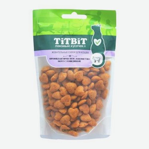 Лакомство для кошек снеки с говядиной Titbit Dent 40г