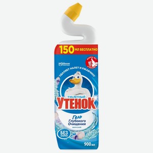ТУАЛЕТНЫЙ УТЕНОК Чистящее средство для унитаза Морской, 900 мл