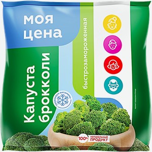 Брокколи Моя цена соцветиями быстрозамороженная 700г