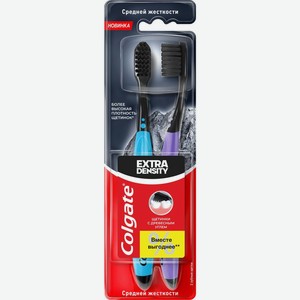 Зубная щетка Colgate Extra Density средней жесткости 2шт., 2 шт