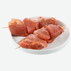 Шашлык из свиного окорока ЛЕНТА FRESH в маринаде грузинский, в вакуумной упаковке