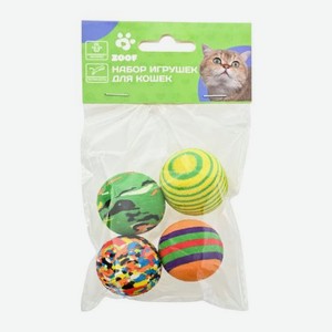 Набор игрушек для кошек Мячики 4шт
