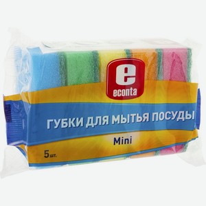 Губки для мытья посуды Econta Mini, 5 шт