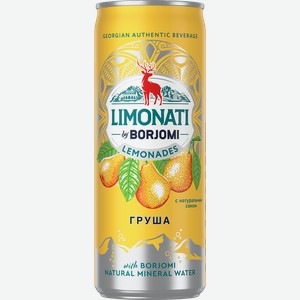 Лимонад BORJOMI Limonati Груша, газированный, 0.33л