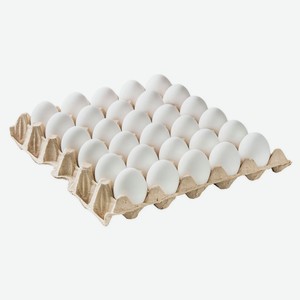 Социальный товар Яйцо куриное «Каждый день» С1 белое лоток, 30 шт