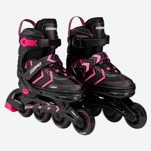 Ролики Cosmoride Freerider черно-розовые, р.35-38