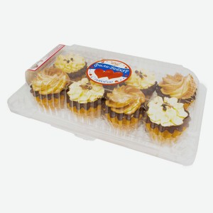 Пирожные песочные «Фили-Бейкер» Корзиночки ванильно-шоколадные с темным шоколадом охлажденные набор 8 шт, 300 г