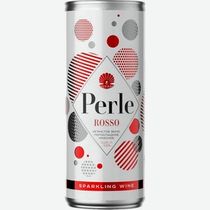 Вино игристое La petite perle Rosso красное полусладкое 11.%% 0.25л