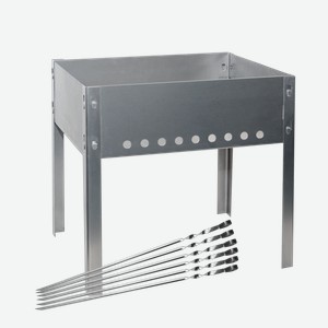 Мангал с 6 шампурами, 40х25