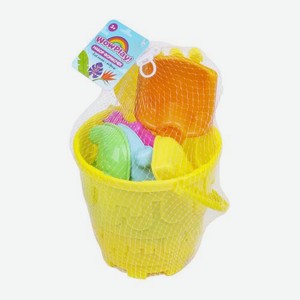 Набор для песка с ведром 8 предметов 40123044JD в ассортименте