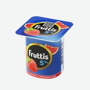 БЗМЖ Продукт йогуртн пастер Fruttis слив лак 5% клубника/гре