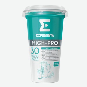 БЗМЖ Напиток к/м Exponenta high-pro натуральный 250г