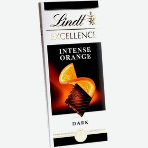 Шоколад Lindt Темный с кусочками апельсина и миндаля 100г, 100 мл
