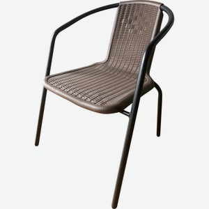 Стул садовый GIARDINO CLUB 55х61х72см пластик цвет коричневый 205582/203002, Китай